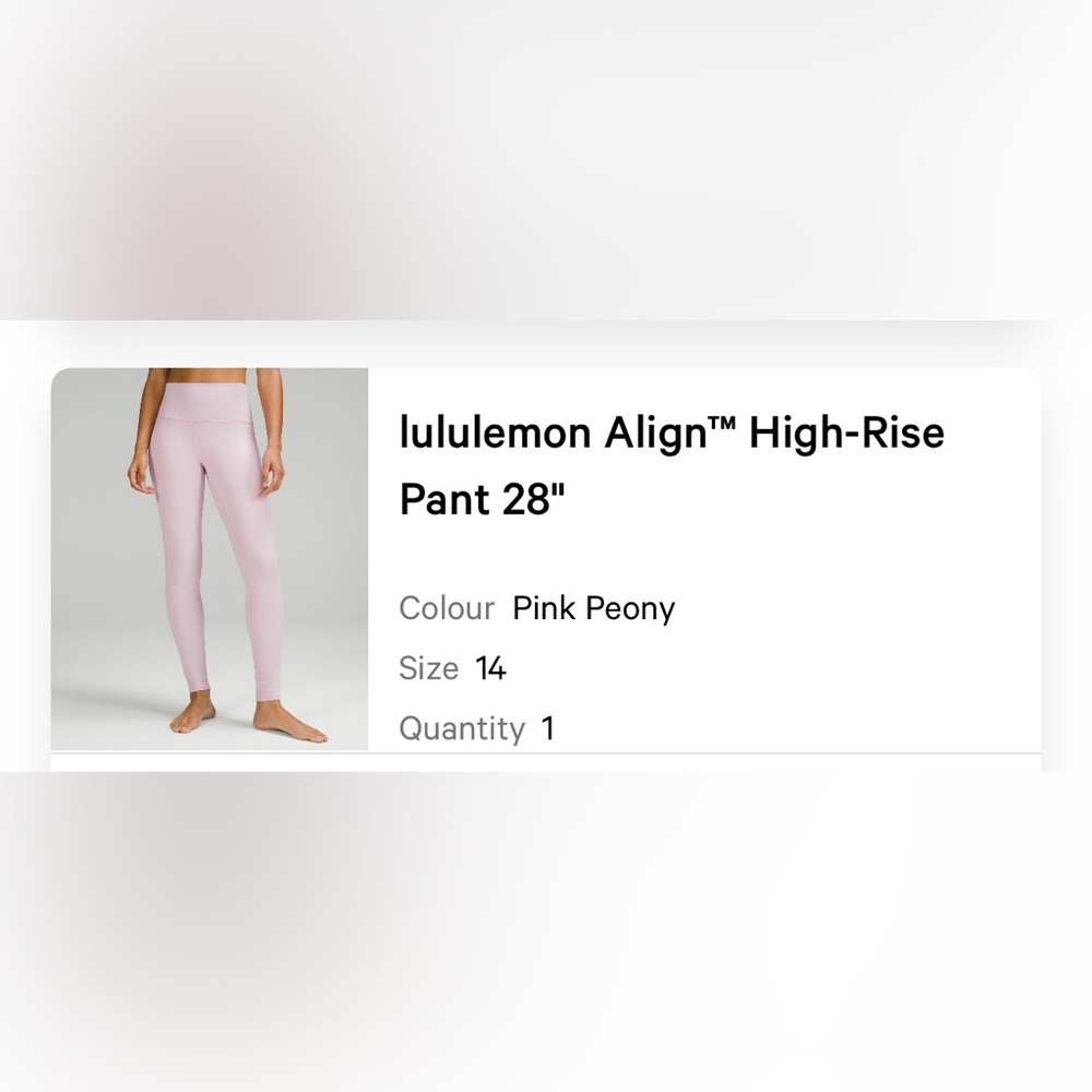 Lululemon Align Tights Pink Peony